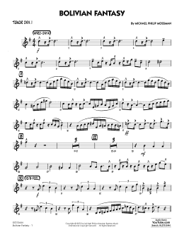 page one of Bolivian Fantasy - Tenor Sax 1 (Jazz Ensemble)