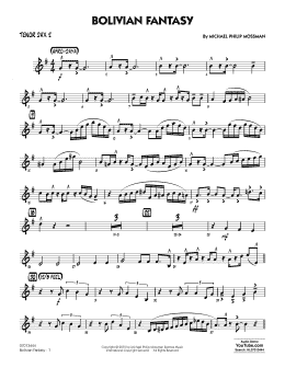 page one of Bolivian Fantasy - Tenor Sax 2 (Jazz Ensemble)