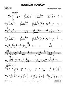 page one of Bolivian Fantasy - Trombone 4 (Jazz Ensemble)