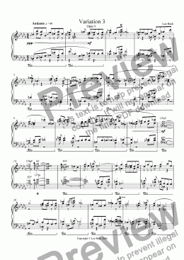page one of Variation 3 Opus 9