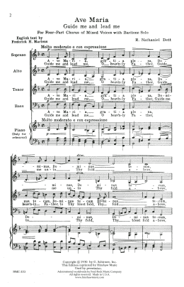 page one of Ave Maria (SATB Choir)