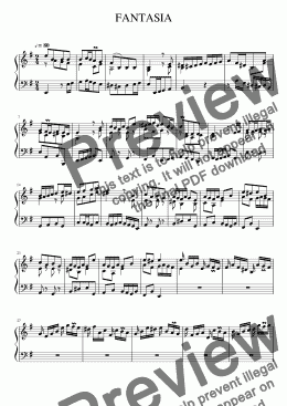 page one of Fantasia in E minor