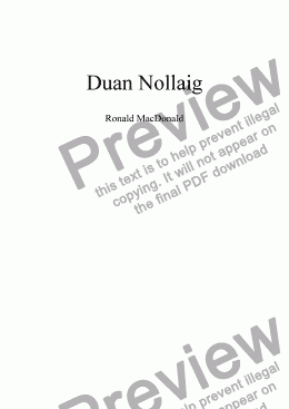 page one of Duan Nollaig - A Christmas Carol