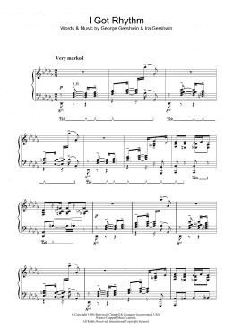 page one of I Got Rhythm (Piano Solo)