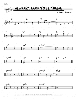 page one of Newhart Main Title Theme (Real Book – Melody & Chords)