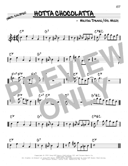 page one of Hotta Chocolatta (Real Book – Melody & Chords)