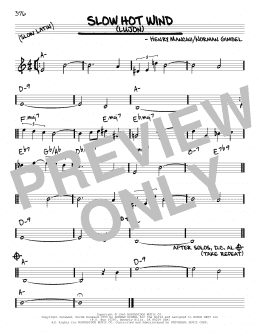 page one of Slow Hot Wind (Lujon) (Real Book – Melody & Chords)