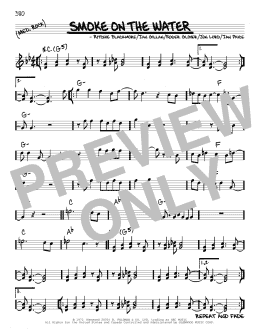 page one of Smoke On The Water (Real Book – Melody & Chords)