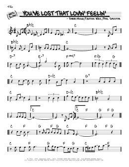 page one of You've Lost That Lovin' Feelin' (Real Book – Melody & Chords)