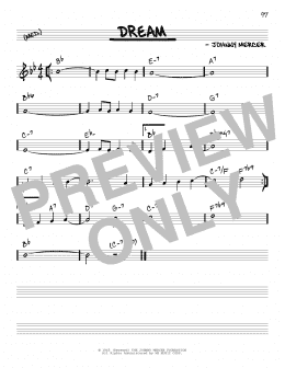 page one of Dream (Real Book – Melody & Chords)