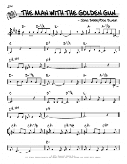 page one of The Man With The Golden Gun (Real Book – Melody & Chords)