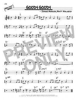 page one of Goody Goody (Real Book – Melody & Chords)