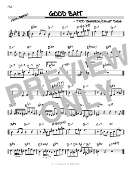 page one of Good Bait (Real Book – Melody & Chords)