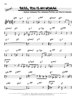 page one of Bess, You Is My Woman (Real Book – Melody & Chords)