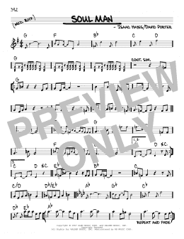 page one of Soul Man (Real Book – Melody & Chords)