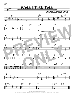 page one of Some Other Time (Real Book – Melody & Chords)