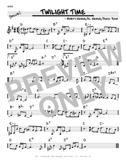 page one of Twilight Time (Real Book – Melody & Chords)