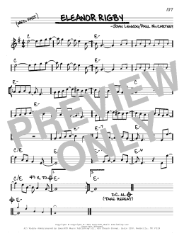 page one of Eleanor Rigby (Real Book – Melody & Chords)