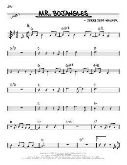 page one of Mr. Bojangles (Real Book – Melody & Chords)