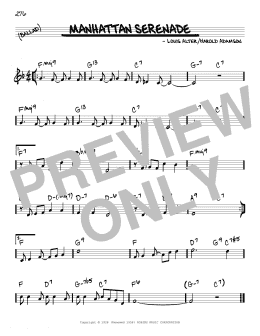page one of Manhattan Serenade (Real Book – Melody & Chords)