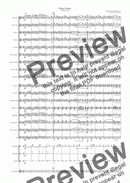 page one of King Cotton (for concert band)