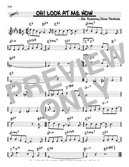 page one of Oh! Look At Me Now (Real Book – Melody & Chords)