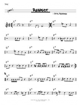 page one of Respect (Real Book – Melody & Chords)