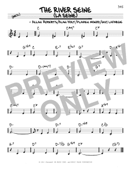 page one of The River Seine (La Seine) (Real Book – Melody & Chords)
