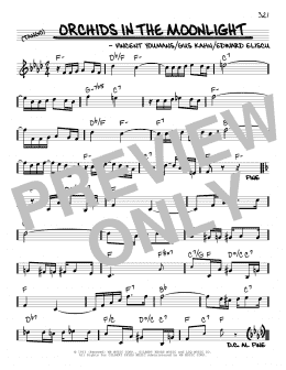 page one of Orchids In The Moonlight (Real Book – Melody & Chords)