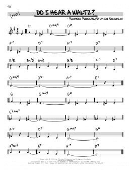 page one of Do I Hear A Waltz? (Real Book – Melody & Chords)
