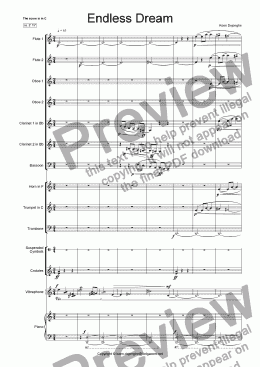 page one of "Endless Dream" for Ensemble