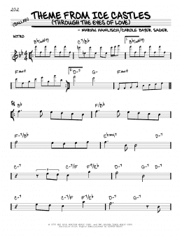 page one of Theme From Ice Castles (Through The Eyes Of Love) (Real Book – Melody & Chords)