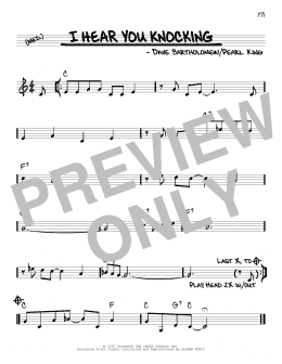 page one of I Hear You Knocking (Real Book – Melody & Chords)