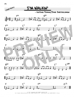 page one of I'm Walkin' (Real Book – Melody & Chords)