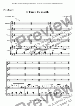 page one of Christ's Nativity (Vocal score)