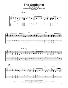page one of The Godfather (Love Theme) (Easy Ukulele Tab)