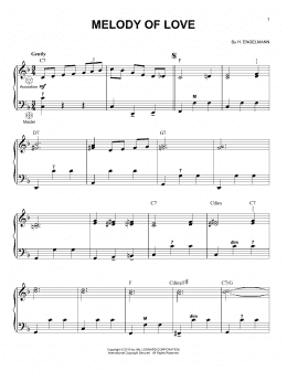 page one of Melody Of Love (Accordion)