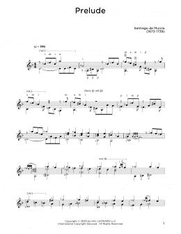 page one of Prelude (Solo Guitar Tab)