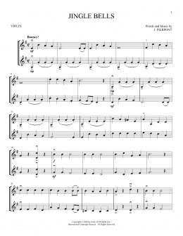 page one of Jingle Bells (Violin Duet)
