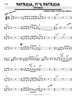 page one of Patricia, It's Patricia (Patricia) (Real Book – Melody & Chords)
