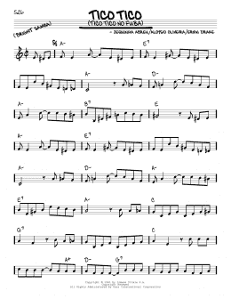 page one of Tico Tico (Tico Tico No Fuba) (Real Book – Melody & Chords)