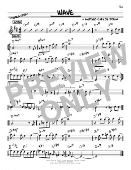 page one of Wave (Real Book – Melody & Chords)