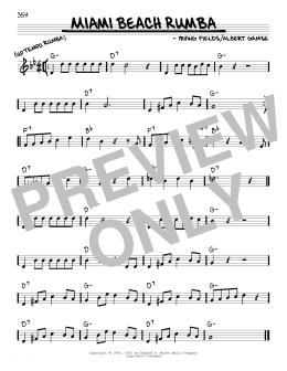 page one of Miami Beach Rumba (Real Book – Melody & Chords)