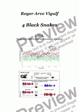 page one of 4 Black Snakes 2 Mvt score in C - Full Score