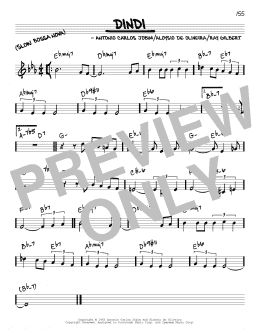 page one of Dindi (Real Book – Melody & Chords)