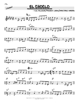 page one of El Choclo (Real Book – Melody & Chords)
