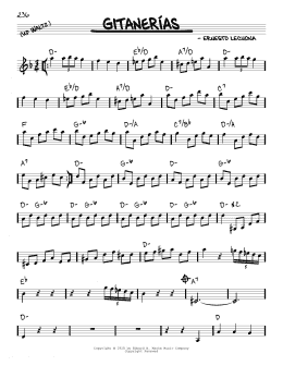 page one of Gitanerias (Real Book – Melody & Chords)