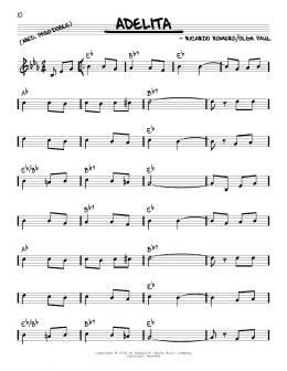 page one of Adelita (Real Book – Melody & Chords)