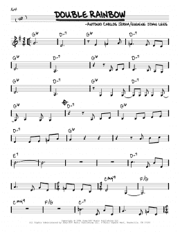 page one of Double Rainbow (Real Book – Melody & Chords)