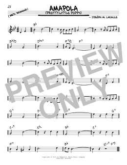 page one of Amapola (Pretty Little Poppy) (Real Book – Melody & Chords)